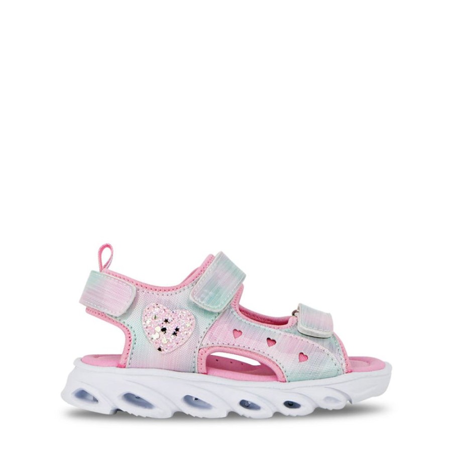 Kids Lightning Bolt Sandals | Nettie Pink Multi