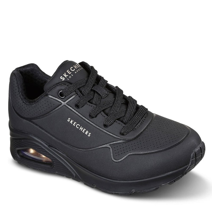 Womens Skechers | Uno-Stand On Air Black