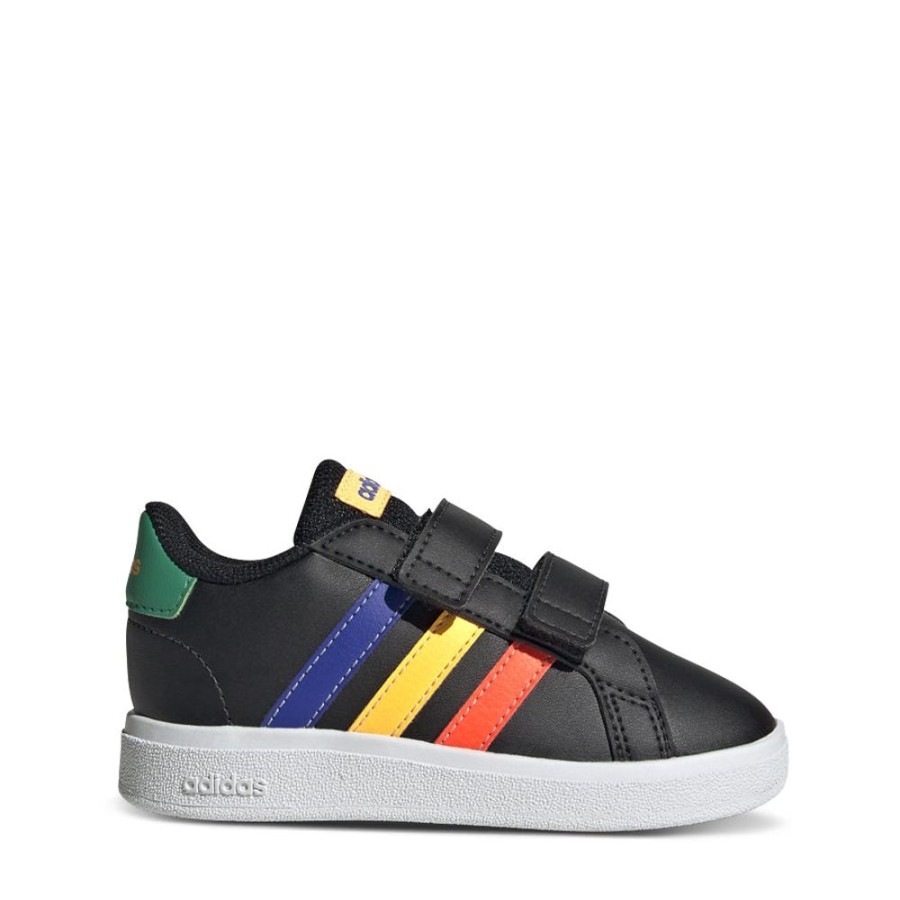 Kids Adidas Sneakers | Grand Court 2.0 Self-Fastening Infant Black/Multi