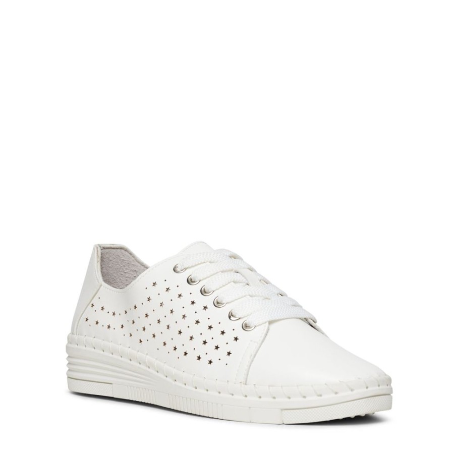 Womens Bare Traps | Varsity White