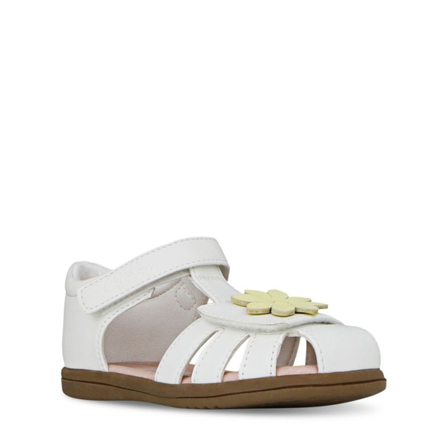 Kids Grosby Sandals | Sasha Daffie White