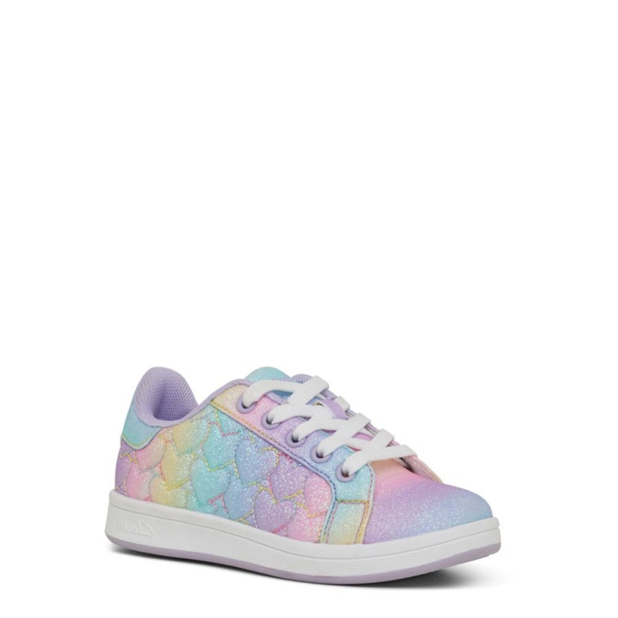 Kids Clarks Sneakers | Delvey Rainbow Glitter