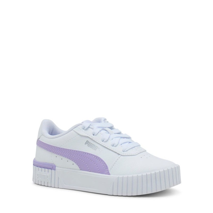 Kids Puma Sneakers | Carina 2.0 Pre-School White/Violet Haze