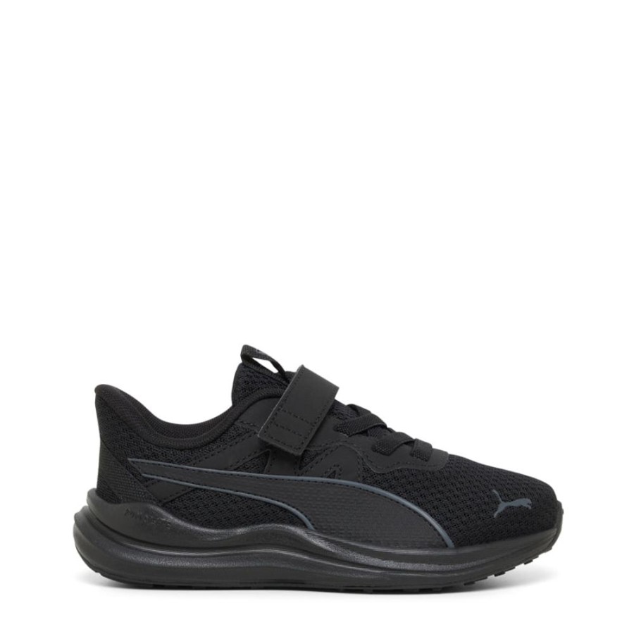 Kids Puma Sneakers | Reflect Lite Ac Ps Black/Grey