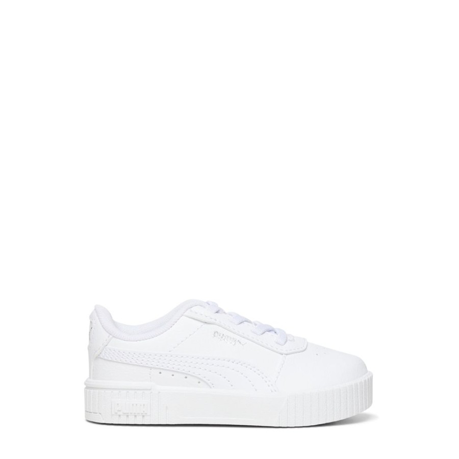 Kids Puma Sneakers | Carina 2.0 El Infant White