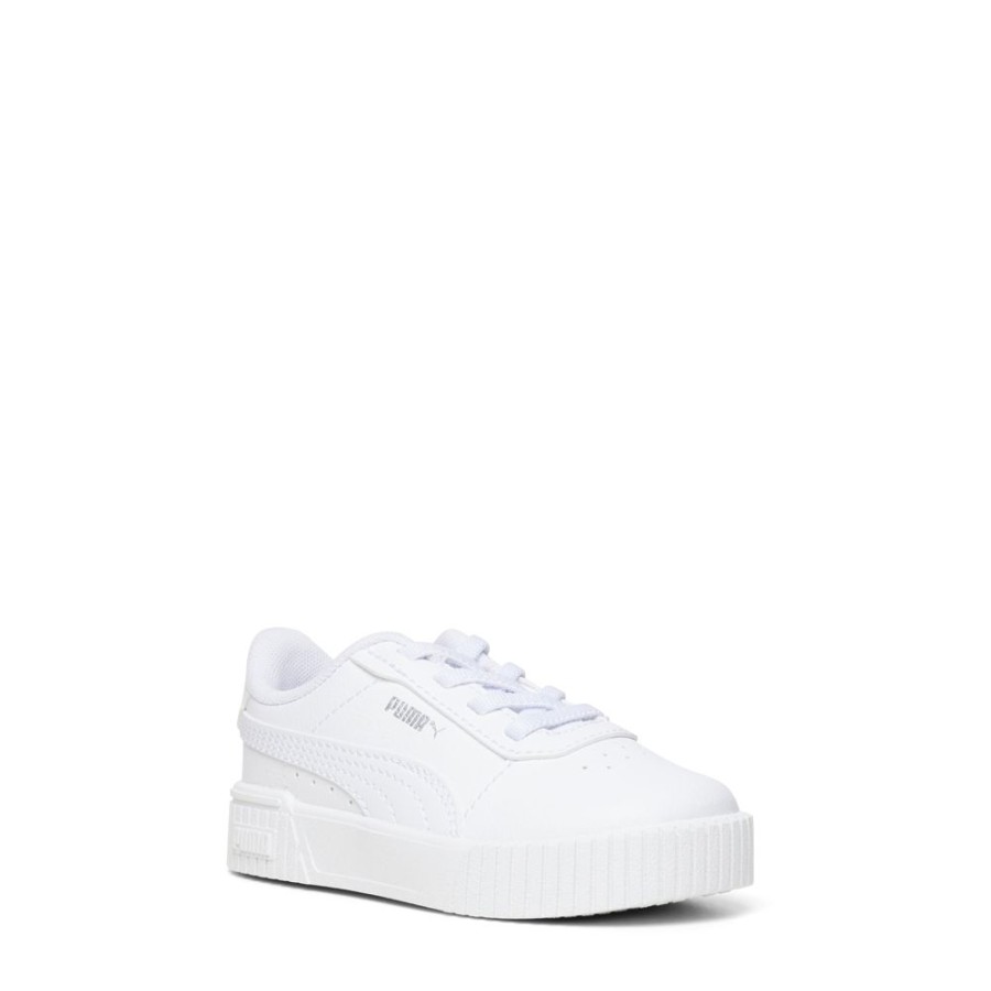 Kids Puma Sneakers | Carina 2.0 El Infant White