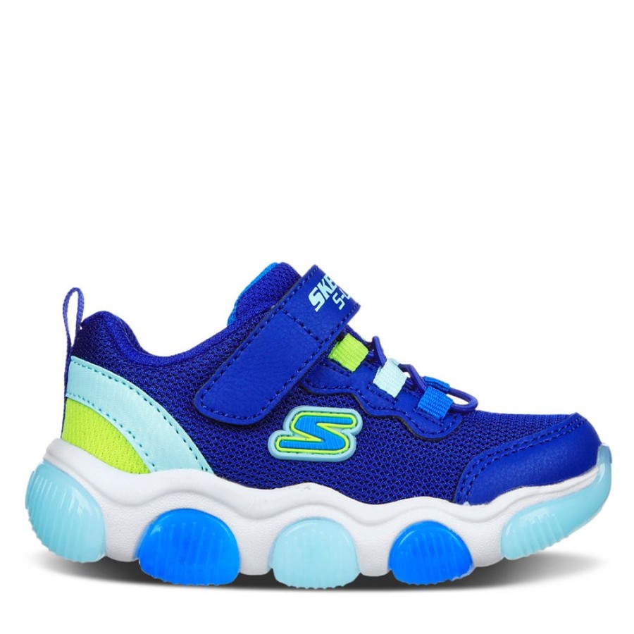 Kids Skechers Sneakers | Mighty Glow B Blue Multi