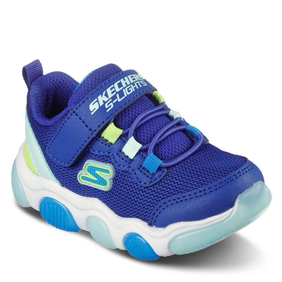 Kids Skechers Sneakers | Mighty Glow B Blue Multi