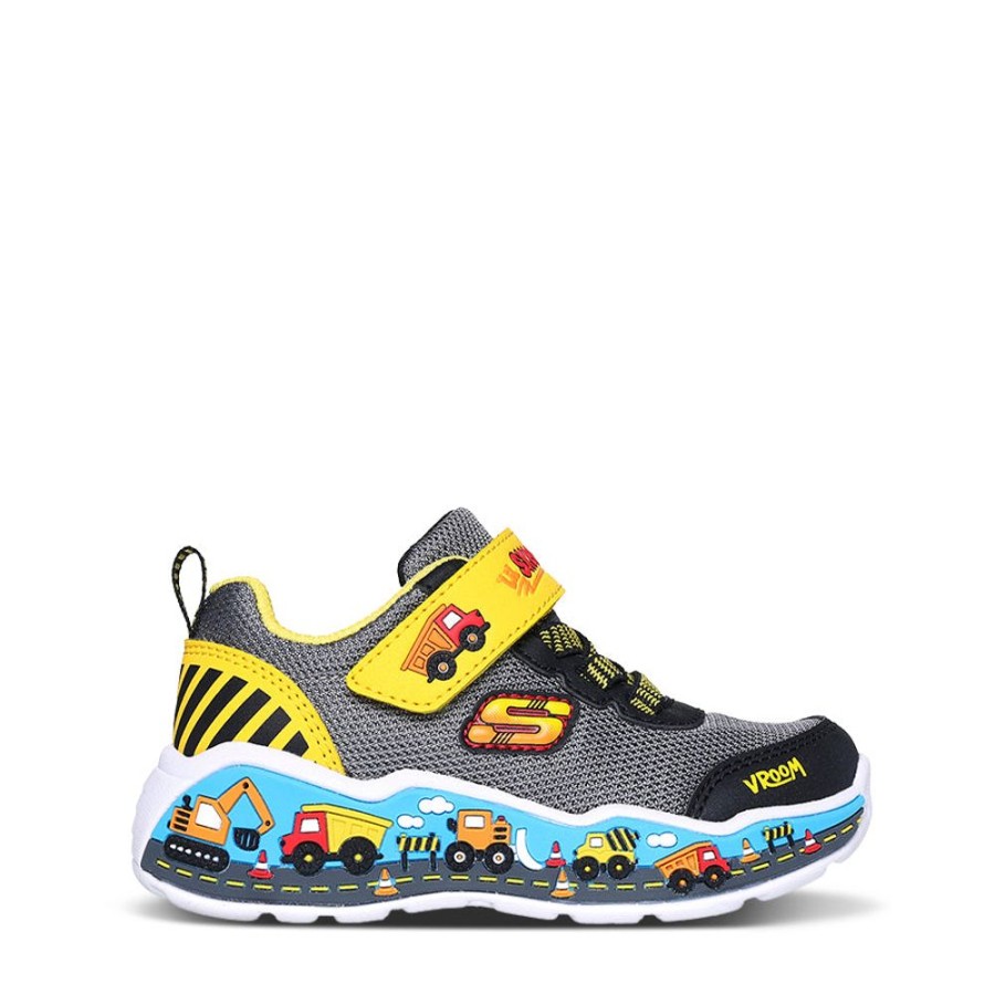 Kids Skechers Sneakers | Play Scene Infant Black/Yellow