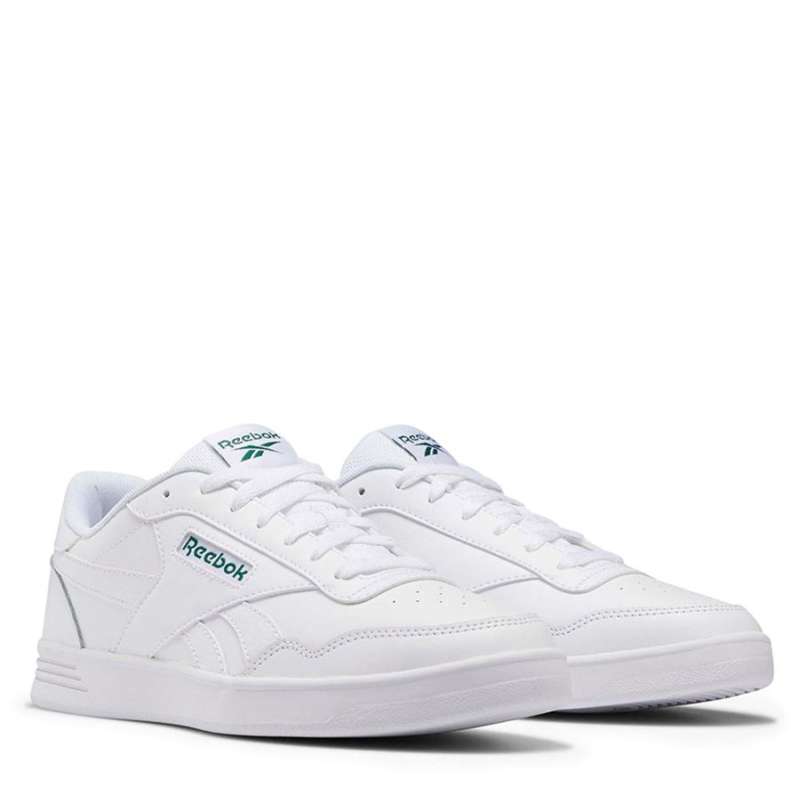 Womens Reebok | Reebok Court Advance White/White/Clover Green