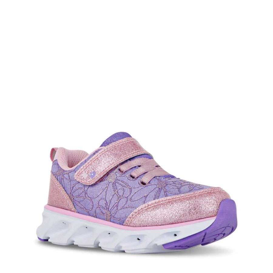 Kids Lightning Bolt Sneakers | Brynn Purple/Pink