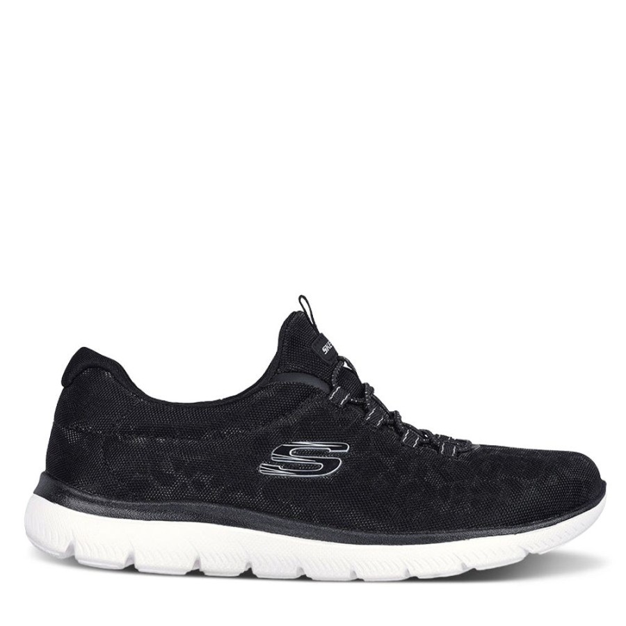 Womens Skechers | Summits - Sparkling Spots Black