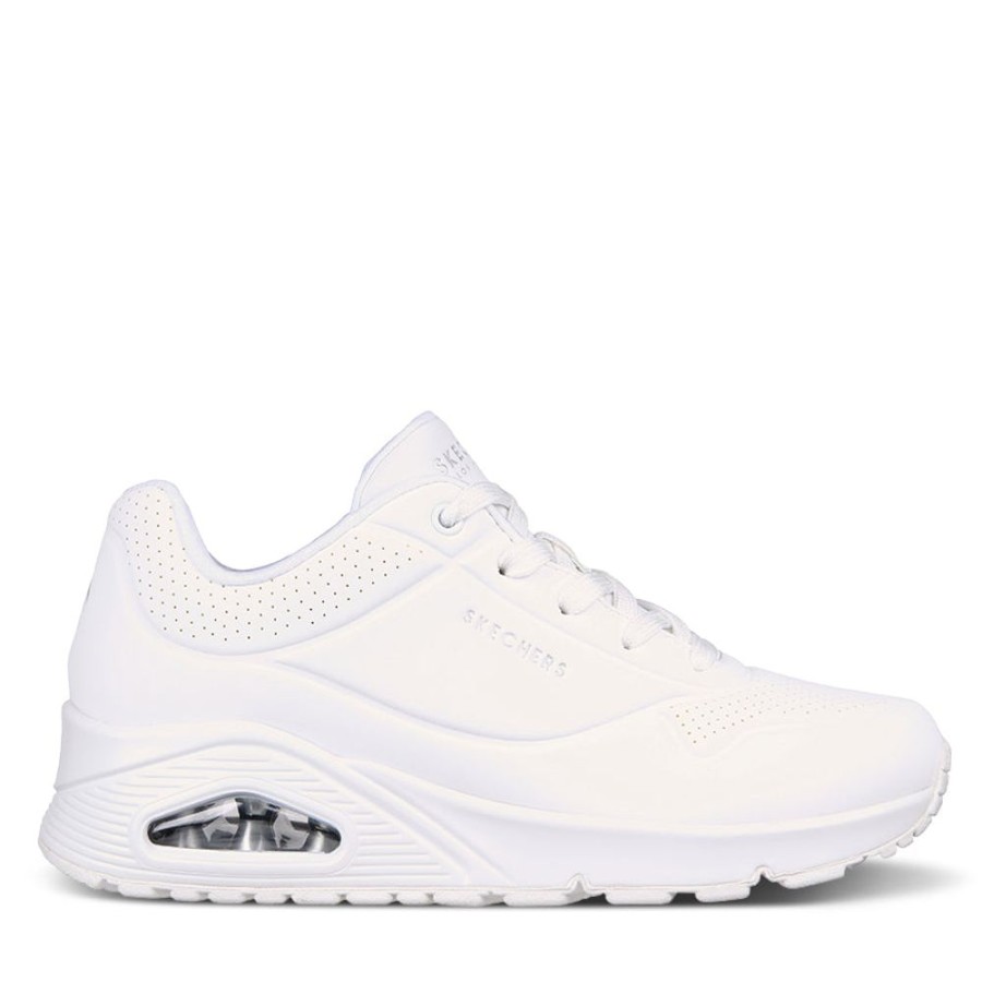 Womens Skechers | Uno-Stand On Air White/White