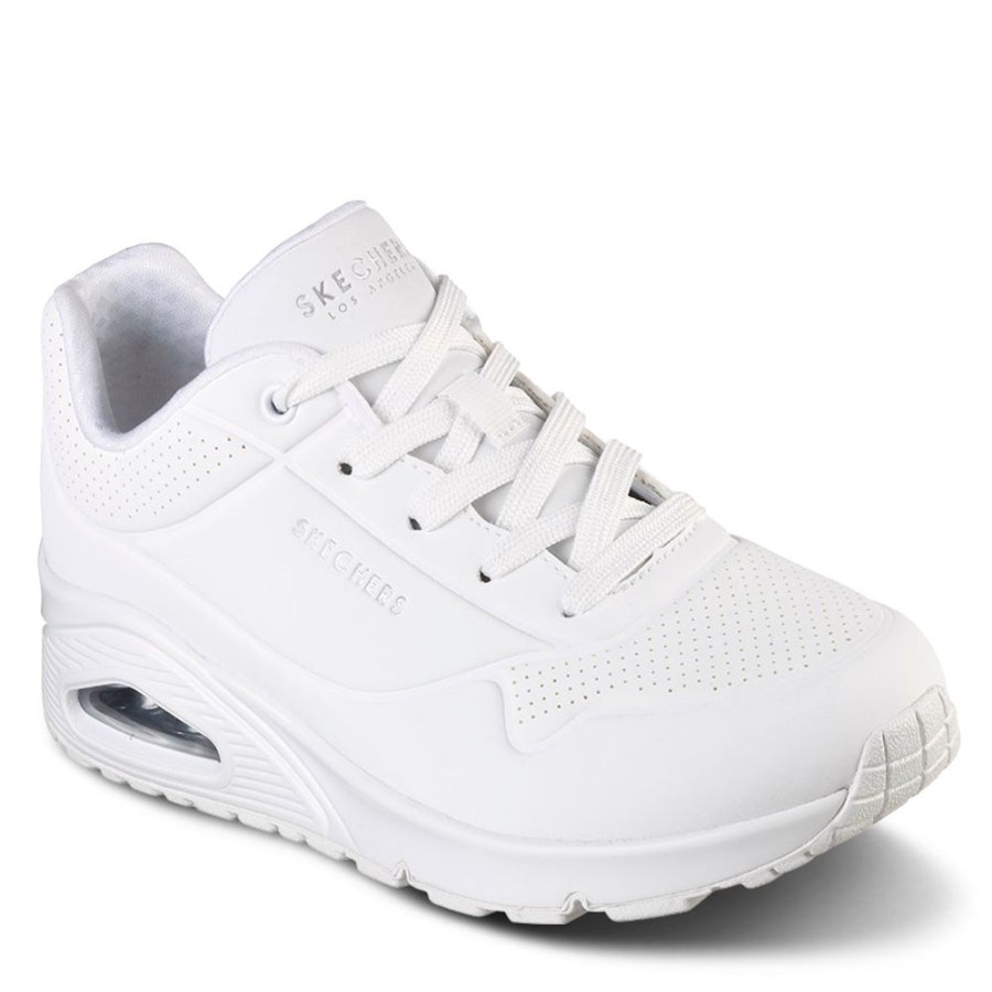 Womens Skechers | Uno-Stand On Air White/White