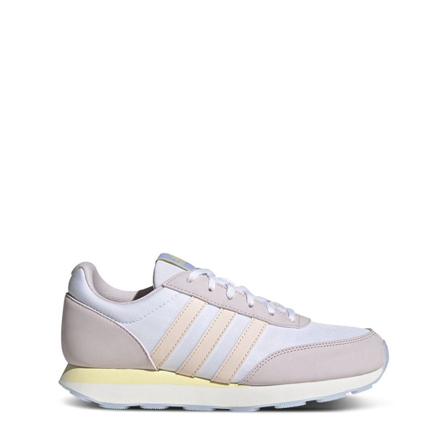 Womens Adidas | Run 60S 3.0 White/Quartz Glow/White