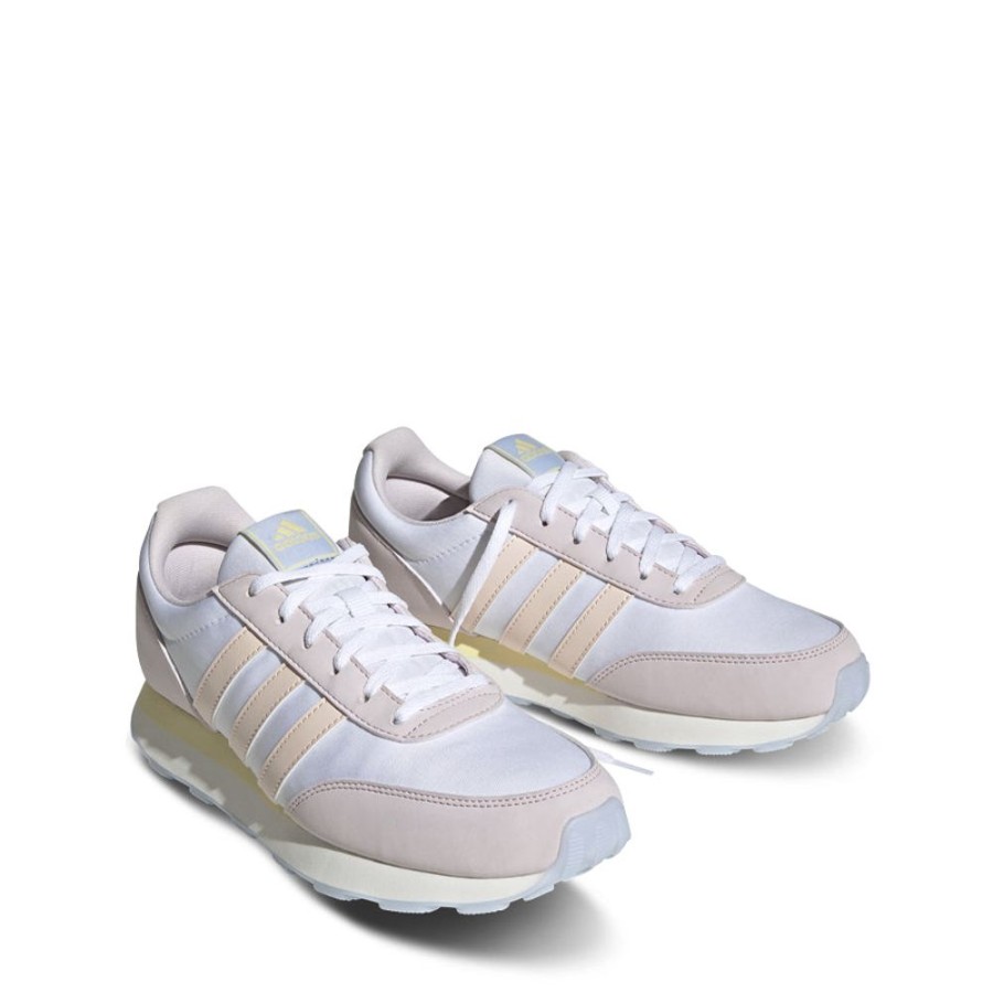 Womens Adidas | Run 60S 3.0 White/Quartz Glow/White