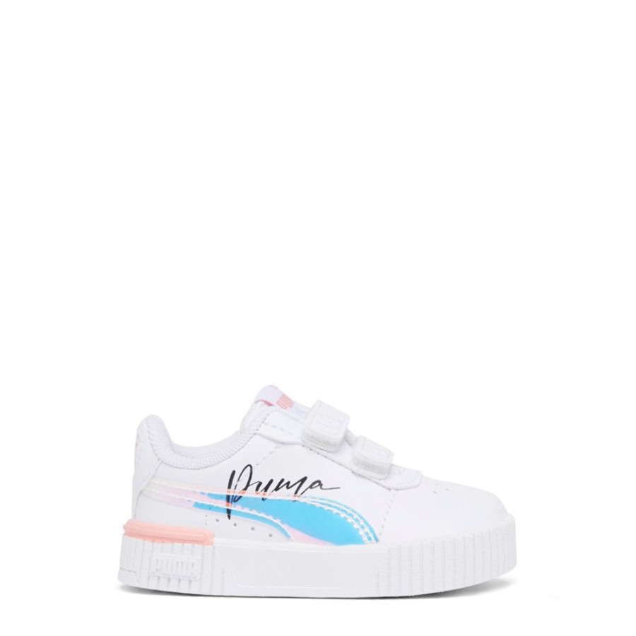 Kids Puma Sneakers | Carina 2.0 Crystal Wings Inf White/Peach