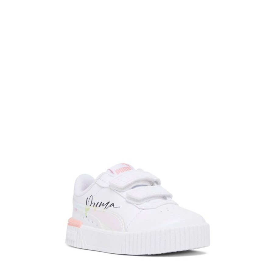 Kids Puma Sneakers | Carina 2.0 Crystal Wings Inf White/Peach