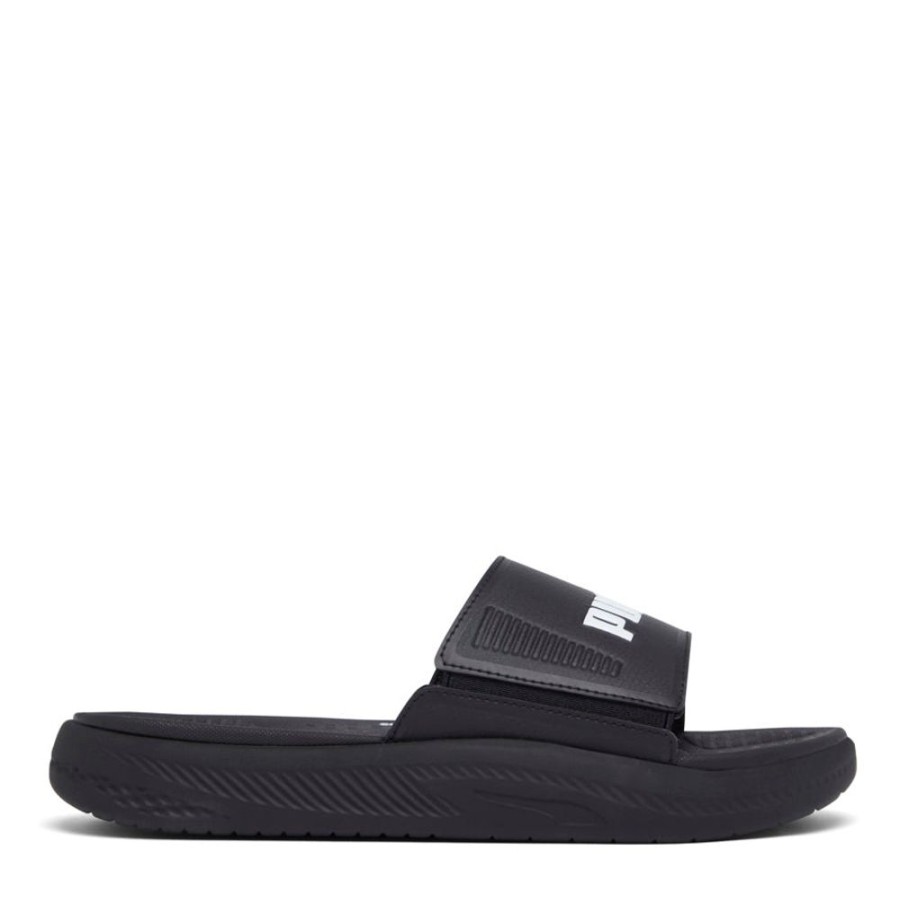 Mens Puma | Softride Slide Black/White