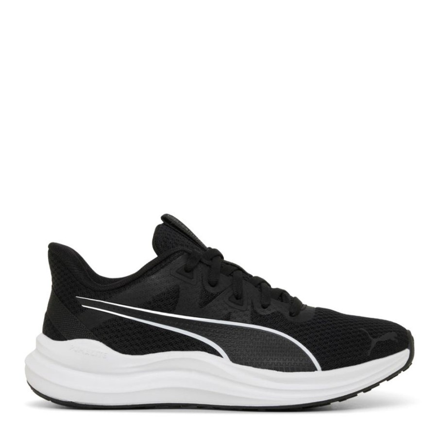 Kids Puma Sneakers | Reflect Lite Jnr Black/White