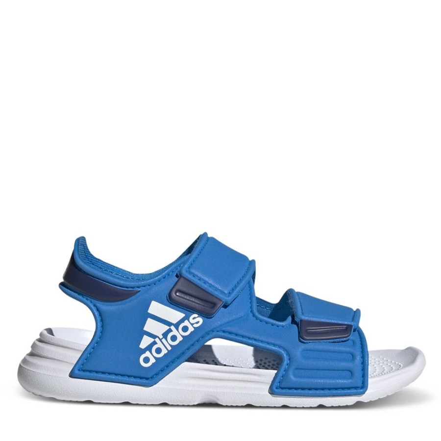 Kids Adidas Slides & Beach Sandals | Altaswim Pre-School Blue Rush/White/Navy