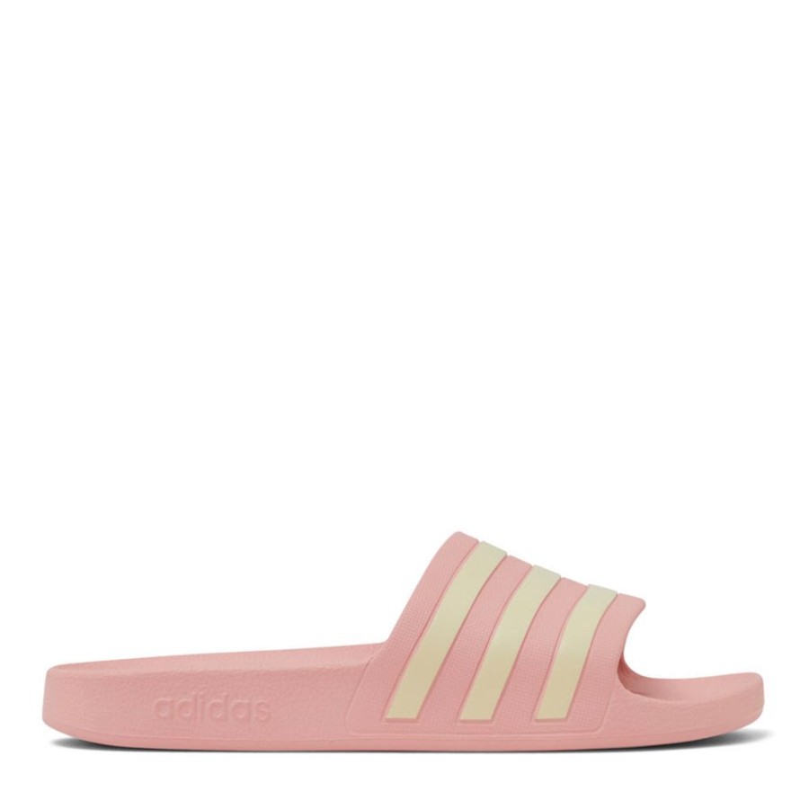 Womens Adidas | Adilette Aqua Mauve/White