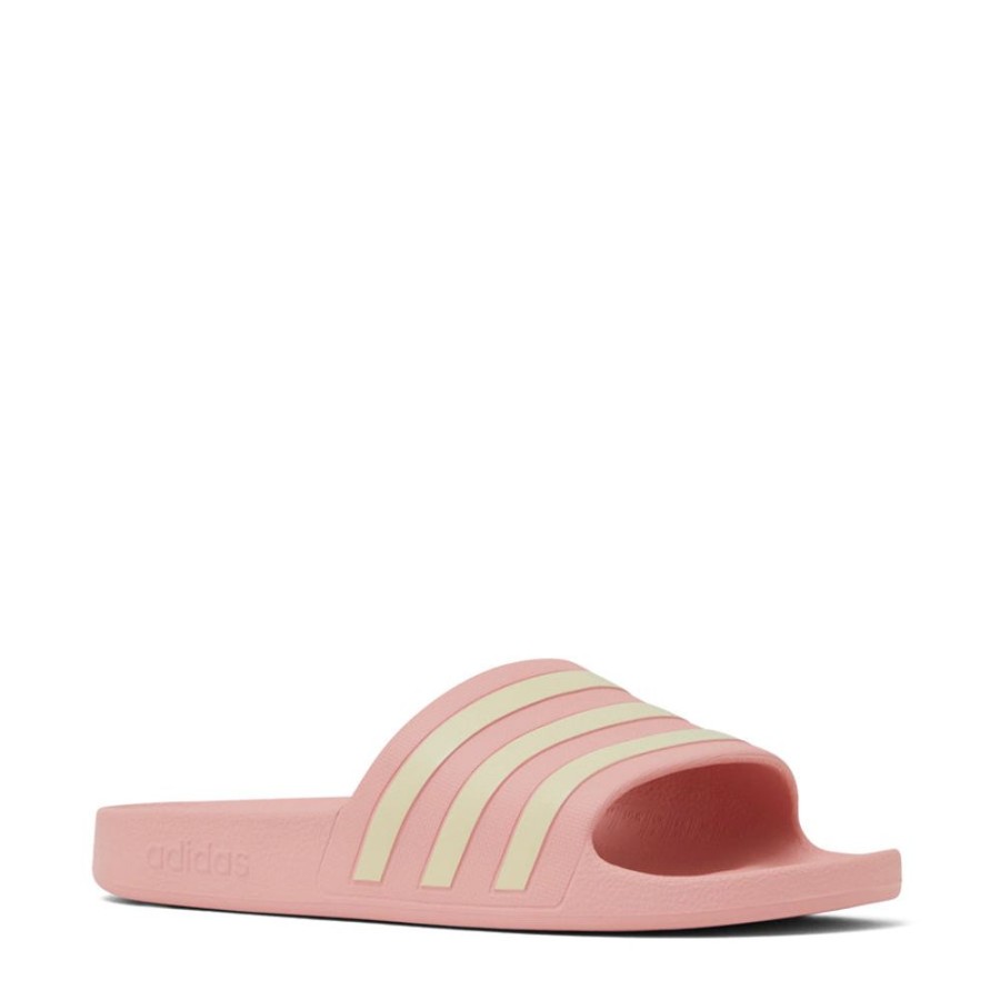 Womens Adidas | Adilette Aqua Mauve/White