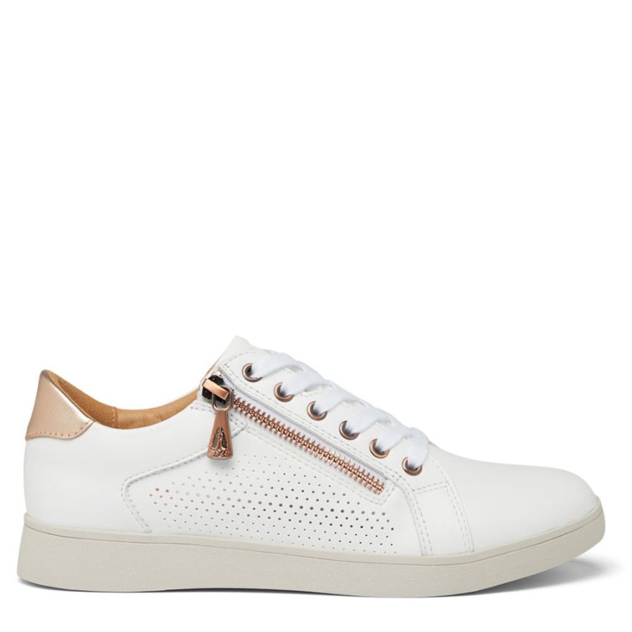 Womens Hush Puppies | Mimosa Perf White/Copper