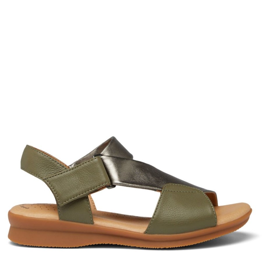 Womens Hush Puppies | Nizki Sage Metallic