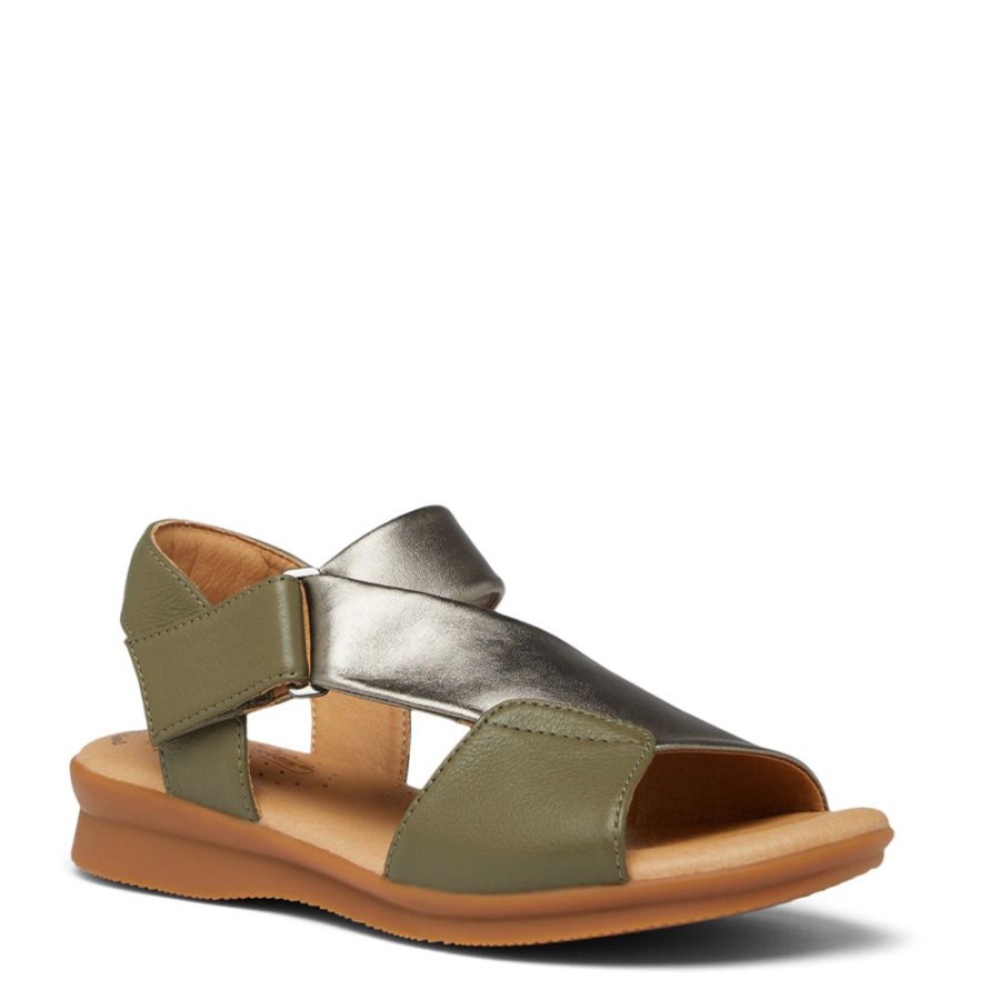 Womens Hush Puppies | Nizki Sage Metallic