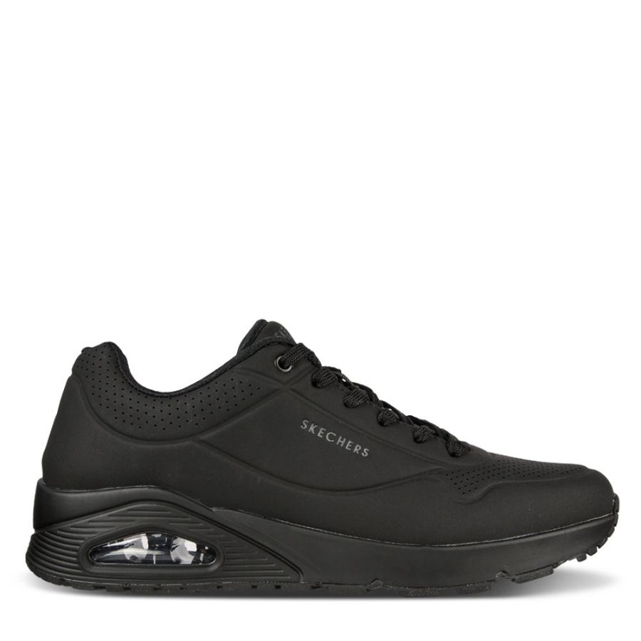 Mens Skechers | Uno - Stand On Air M Black