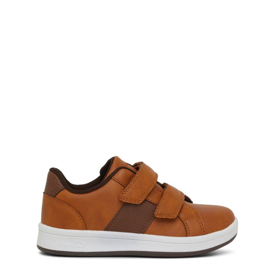 Kids Clarks Sneakers | Donnie Junior Tan