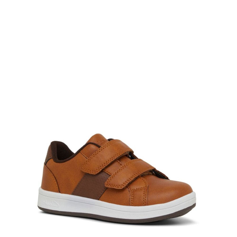 Kids Clarks Sneakers | Donnie Junior Tan