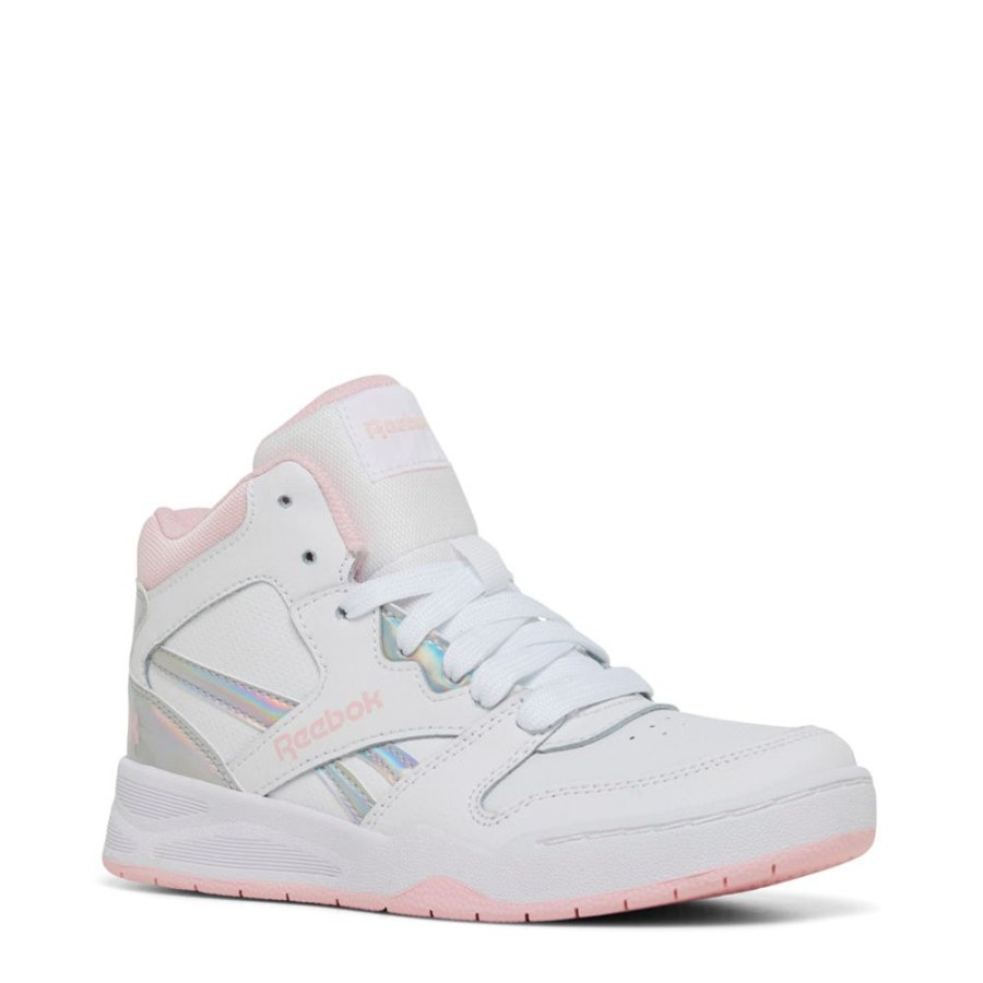 Kids Reebok Sneakers | Bb4500 Court White/Pink Glow/White