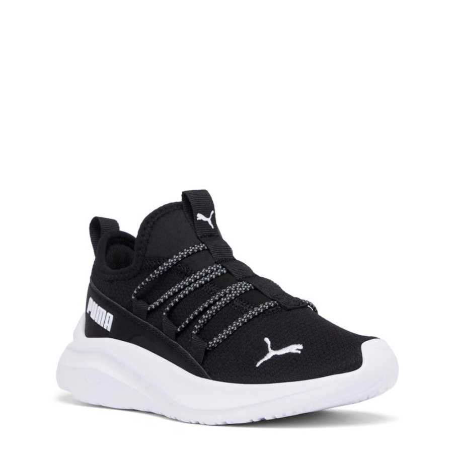 Kids Puma Sneakers | One4All Slipon Ps Black/White