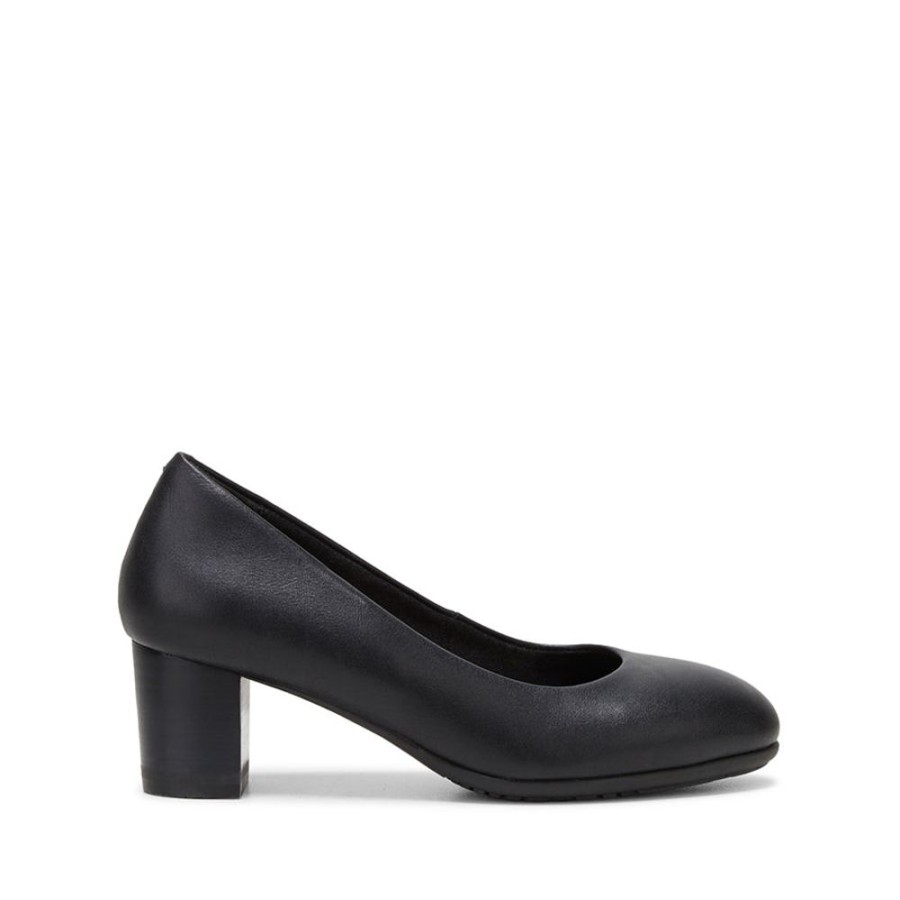 Womens Hush Puppies | The Block Heel Black