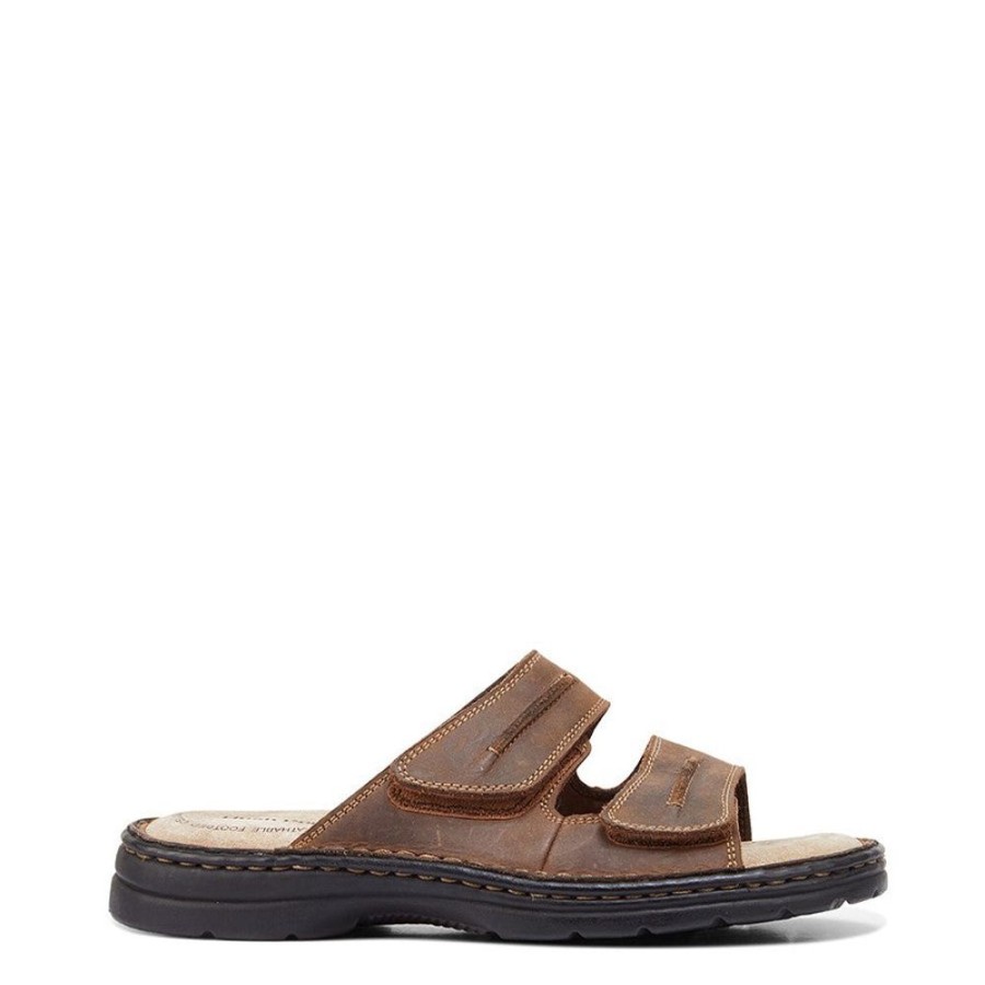 Mens Hush Puppies | Slider Brown