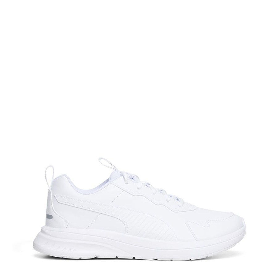 Kids Puma Sneakers | Evolve Run Black Sl Grade School White/White