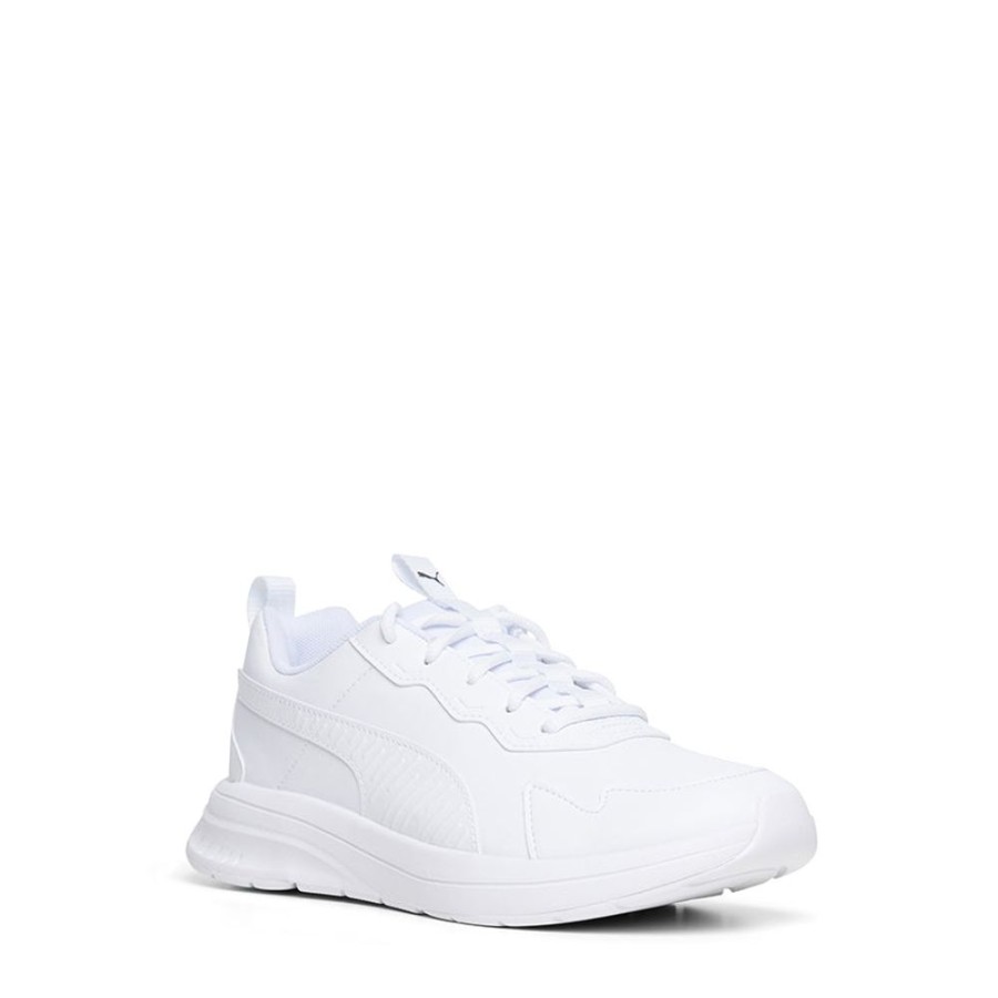 Kids Puma Sneakers | Evolve Run Black Sl Grade School White/White