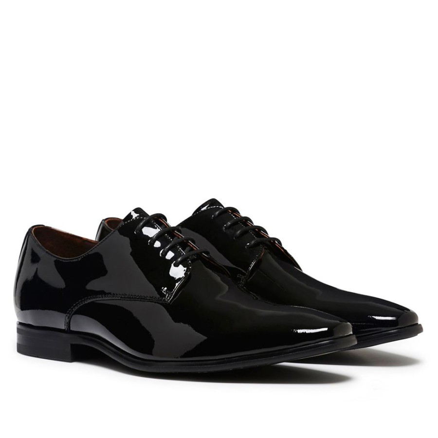 Mens Julius Marlow | Jet Black Patent