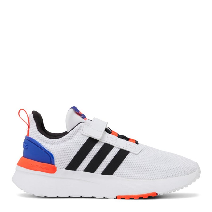 Kids Adidas Sneakers | Racer Tr1 Pre-School White/Black/Blue