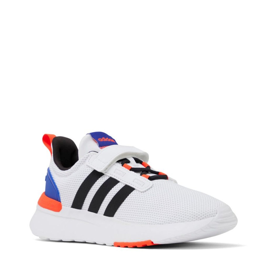 Kids Adidas Sneakers | Racer Tr1 Pre-School White/Black/Blue