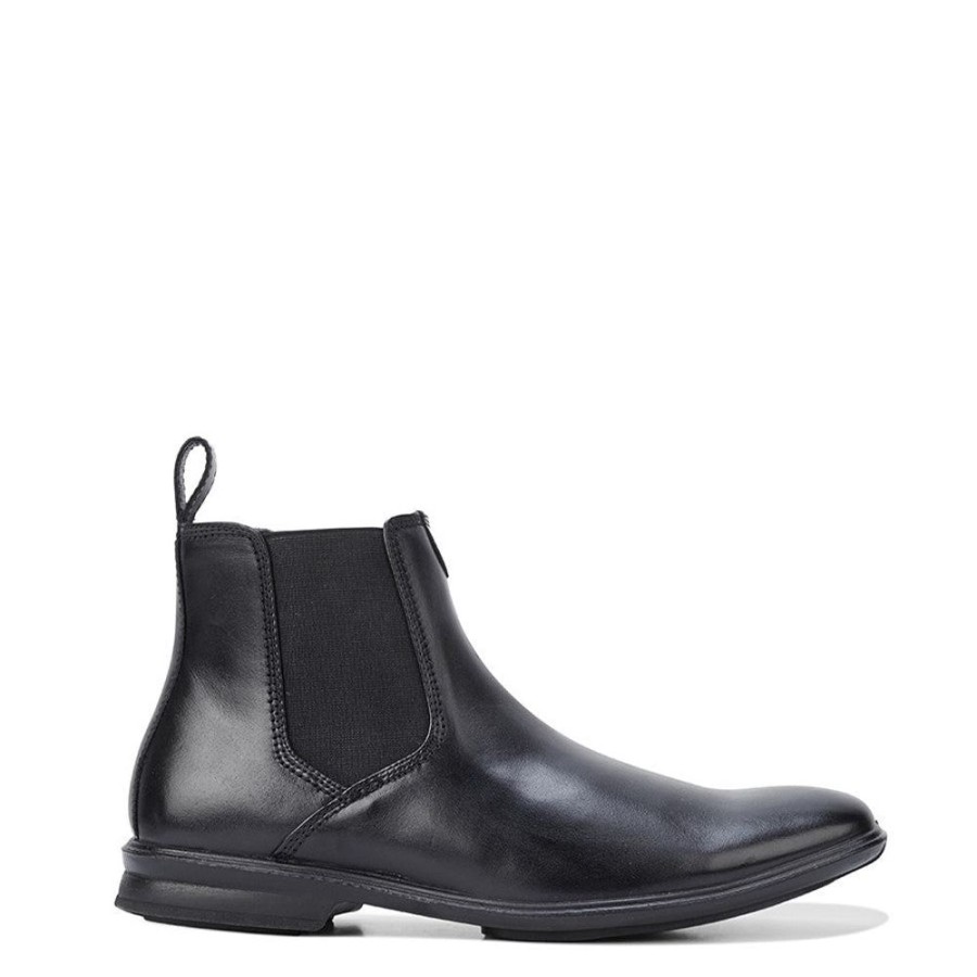 Mens Hush Puppies | Chelsea Black