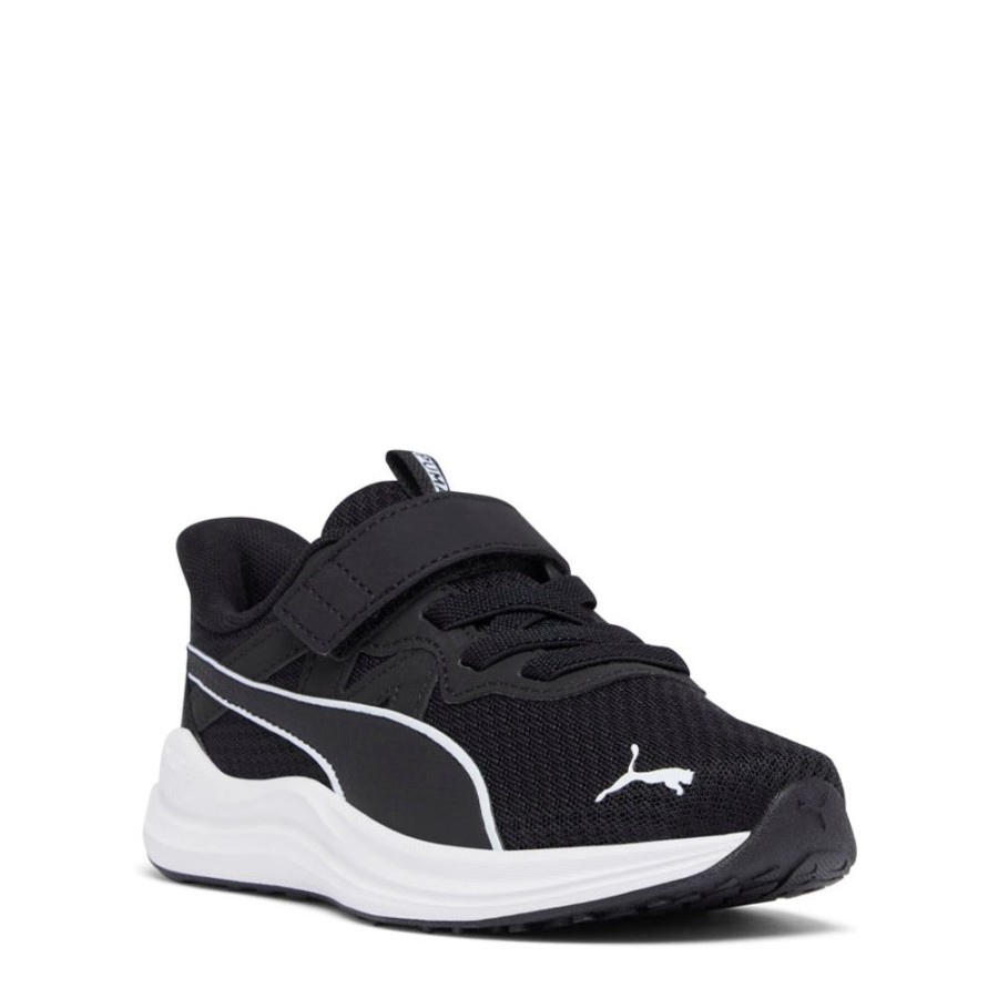 Kids Puma Sneakers | Reflect Lite Ac Ps Black/White