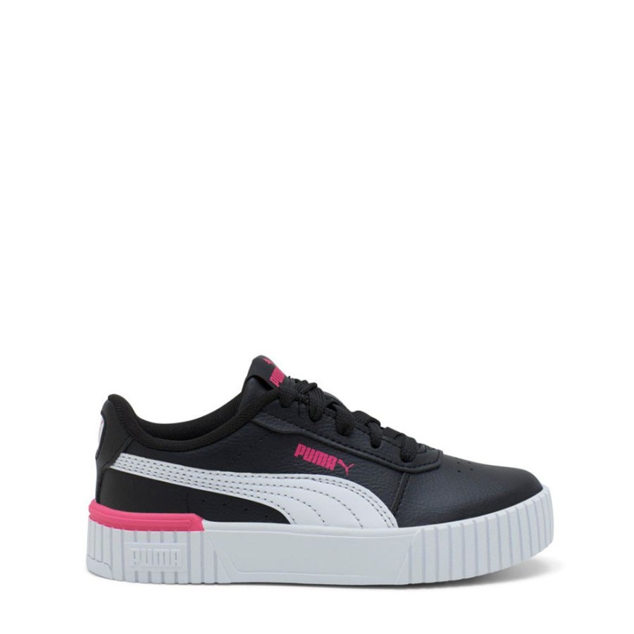 Kids Puma Sneakers | Carina 2.0 Pre-School Black/White/Pink