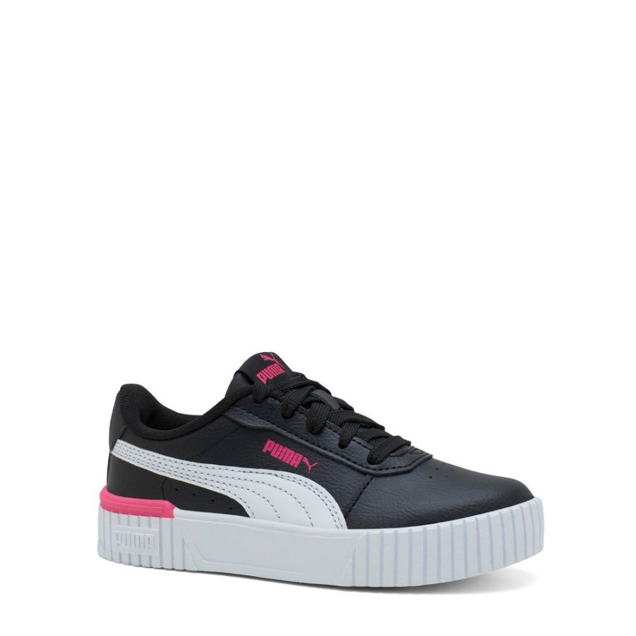 Kids Puma Sneakers | Carina 2.0 Pre-School Black/White/Pink