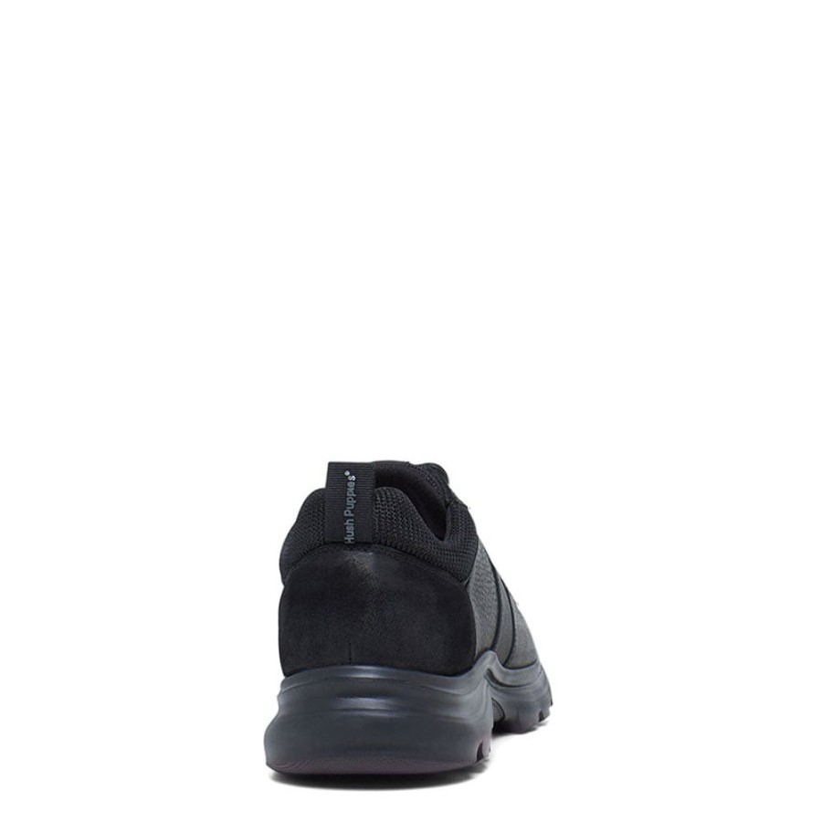 Mens Hush Puppies | Atlas Black Pebble