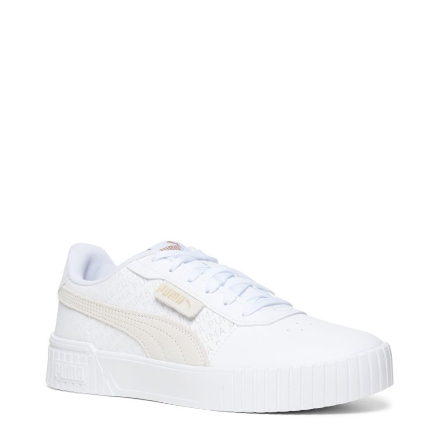 Womens Puma | Carina 2.0 Logobsession White/Gold