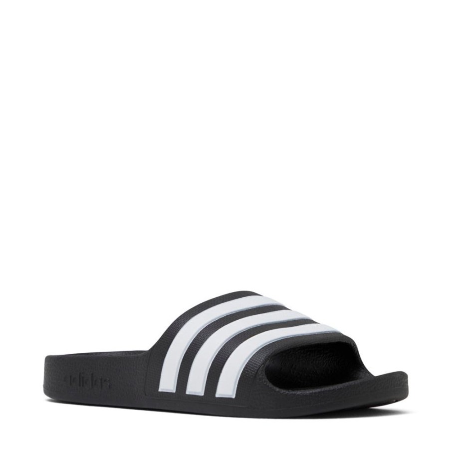 Kids Adidas Slides & Beach Sandals | Adilette Aqua Kids Black/White