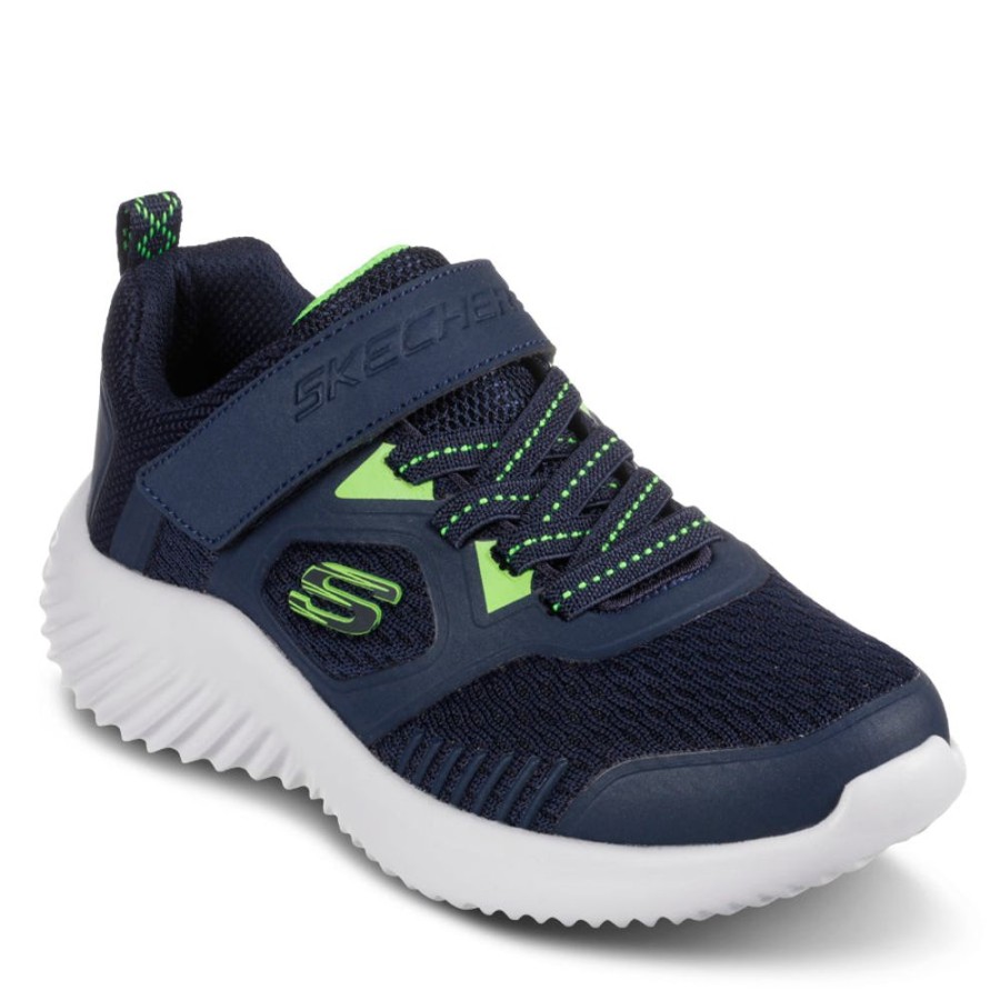 Kids Skechers Sneakers | Bounder-Voltvor Navy/Lime